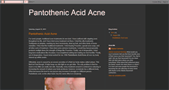 Desktop Screenshot of pantothenicacidacne.blogspot.com