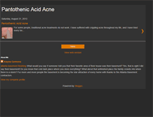 Tablet Screenshot of pantothenicacidacne.blogspot.com