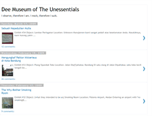 Tablet Screenshot of dee-unessentials.blogspot.com