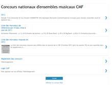 Tablet Screenshot of concours-nationaux-cmf.blogspot.com