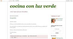Desktop Screenshot of cocinaconluzverde.blogspot.com