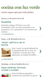 Mobile Screenshot of cocinaconluzverde.blogspot.com