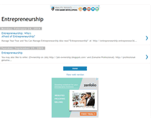 Tablet Screenshot of entrepreneurship-entrepreneur.blogspot.com