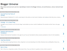 Tablet Screenshot of bloggeruniverse.blogspot.com