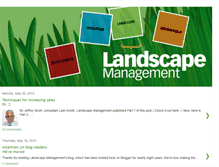 Tablet Screenshot of landscapemanagement.blogspot.com