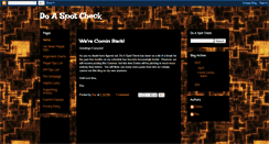 Desktop Screenshot of doaspotcheck.blogspot.com