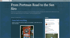 Desktop Screenshot of portmanroadtothesansiro.blogspot.com