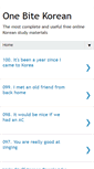 Mobile Screenshot of onebitekorean.blogspot.com