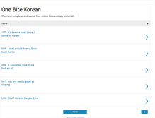 Tablet Screenshot of onebitekorean.blogspot.com