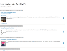 Tablet Screenshot of loslealesdelsevillafc.blogspot.com