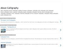 Tablet Screenshot of aboutcalligraphy.blogspot.com
