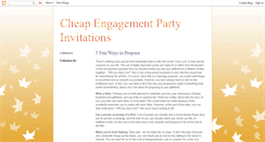 Desktop Screenshot of cheapengagementpartyinvitations.blogspot.com