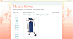 Desktop Screenshot of modaebelezamais.blogspot.com