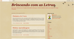 Desktop Screenshot of brincandocomasletras10.blogspot.com