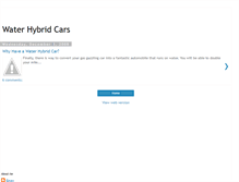 Tablet Screenshot of h20cars.blogspot.com