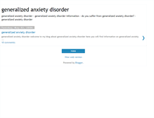 Tablet Screenshot of generalized-anxiety-disorder.blogspot.com