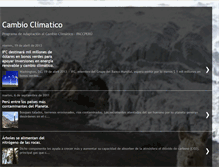 Tablet Screenshot of cambioclimaticoenlosandes.blogspot.com