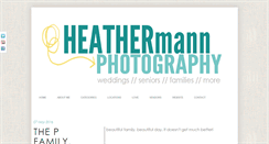 Desktop Screenshot of heathermannphotography.blogspot.com