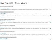 Tablet Screenshot of prayerminister.blogspot.com