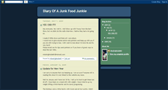 Desktop Screenshot of diaryofajunkfoodjunkie.blogspot.com