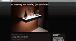 Desktop Screenshot of enmeningvarvardag.blogspot.com