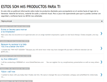 Tablet Screenshot of estossonmisproductosparati.blogspot.com