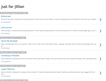 Tablet Screenshot of justforjillian.blogspot.com