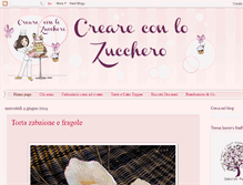 Tablet Screenshot of creareconlozucchero.blogspot.com