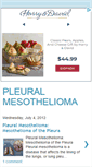 Mobile Screenshot of about-pleuralmesothelioma.blogspot.com