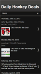 Mobile Screenshot of dailyhockeydeals.blogspot.com