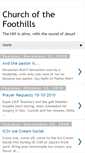 Mobile Screenshot of churchofthefoothills.blogspot.com