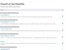 Tablet Screenshot of churchofthefoothills.blogspot.com