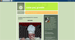 Desktop Screenshot of curseyougovich.blogspot.com