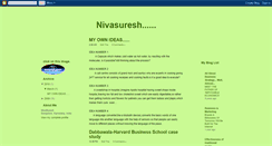 Desktop Screenshot of nivasuresh.blogspot.com