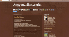 Desktop Screenshot of anggunsihatceria.blogspot.com