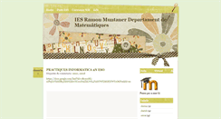 Desktop Screenshot of iesrmuntaner-matematiques.blogspot.com