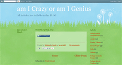 Desktop Screenshot of amicrazyoramigenius.blogspot.com