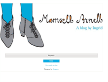 Tablet Screenshot of mamsellarnell.blogspot.com