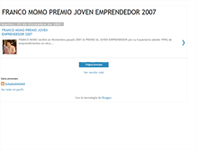 Tablet Screenshot of francomomopremiojovenemprendedor2007.blogspot.com