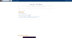 Desktop Screenshot of ahsapkumes.blogspot.com