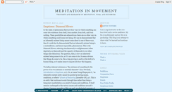 Desktop Screenshot of meditationinmovement.blogspot.com