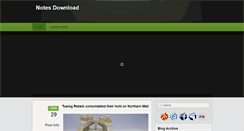 Desktop Screenshot of notesdownload.blogspot.com