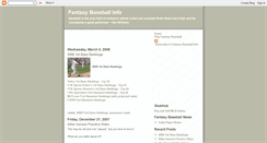 Desktop Screenshot of fantasy-baseball-info.blogspot.com