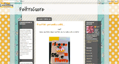 Desktop Screenshot of feltrocuorearte.blogspot.com