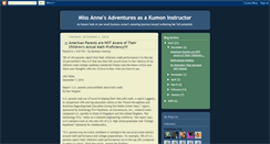 Desktop Screenshot of kumonchronicle.blogspot.com