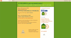 Desktop Screenshot of eco-familia.blogspot.com