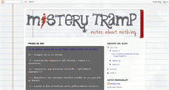 Desktop Screenshot of misterytramp.blogspot.com