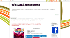 Desktop Screenshot of duatlonguadassuar.blogspot.com