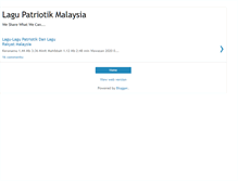 Tablet Screenshot of lagu-patriotik-malaysia.blogspot.com