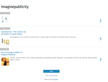 Tablet Screenshot of imaginepublicity.blogspot.com
